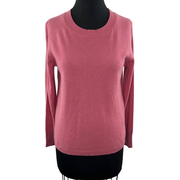 NWT J.Crew Pink Cashmere Slim-Fit Crewneck Sweater Pullover K1313 Fitted NEW M - Picture 1 of 11